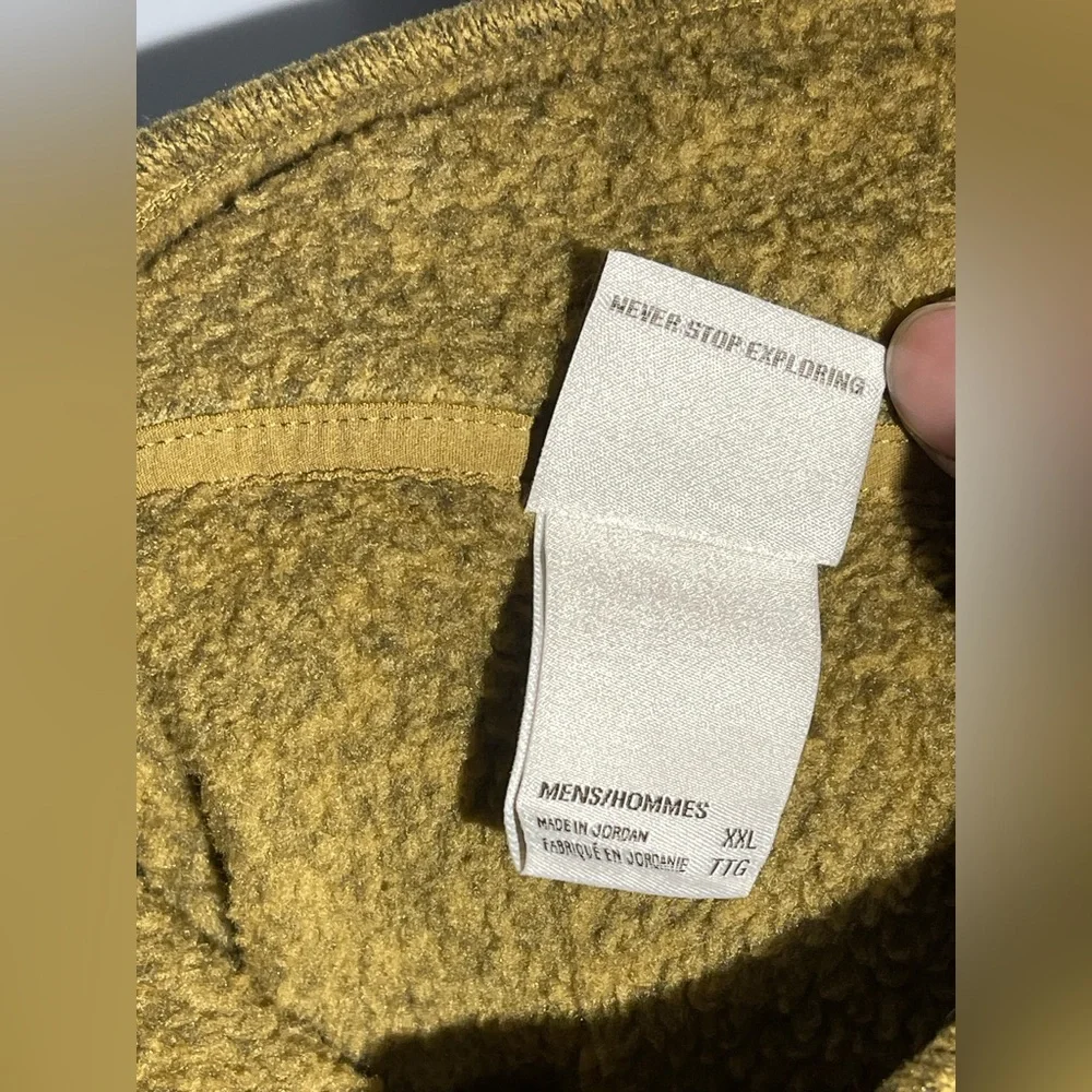 The North‎ Face Mustard Yellow Half-Zip Fleece